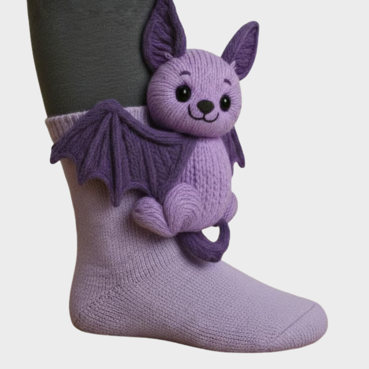 Daniela - Mekane pletene čarape sa životinjom