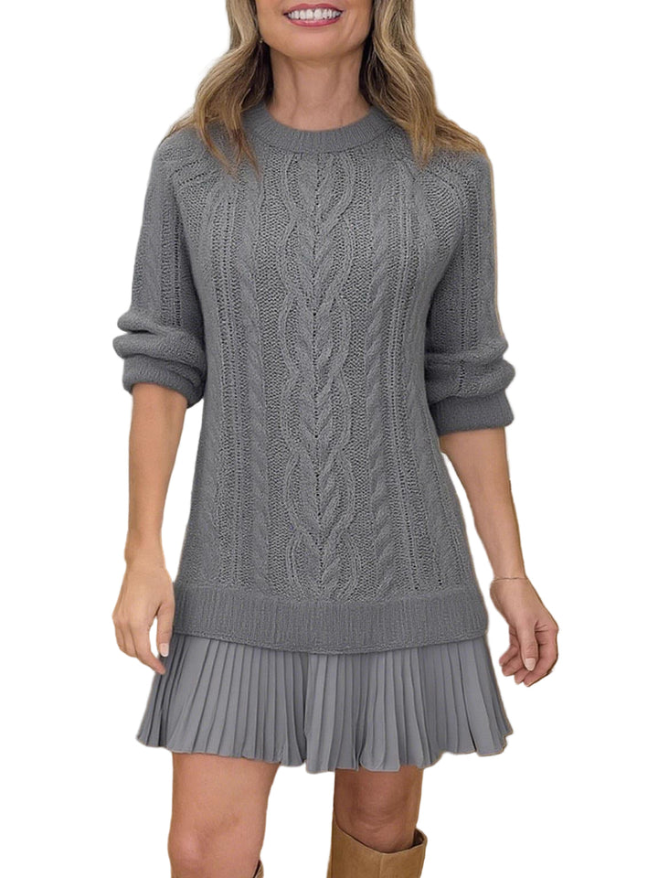 Nika - Kratka pletena haljina