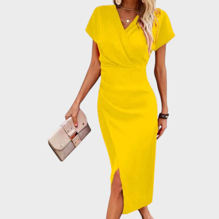 Vilma - Midi haljina s V-izrezom