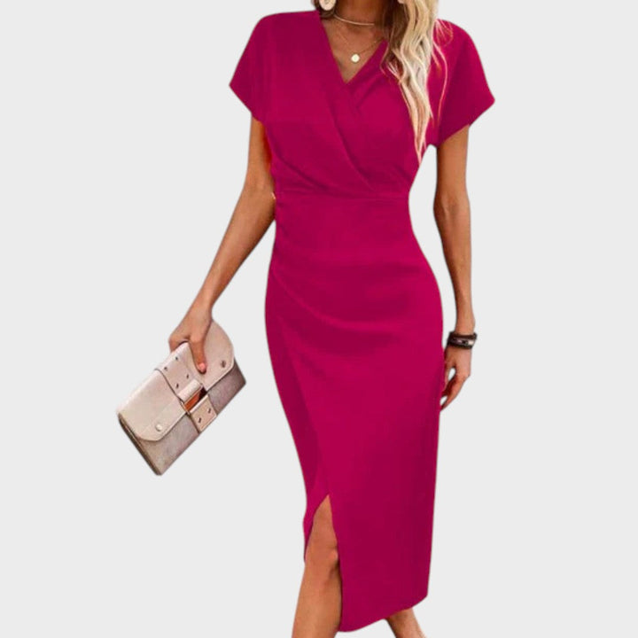 Vilma - Midi haljina s V-izrezom