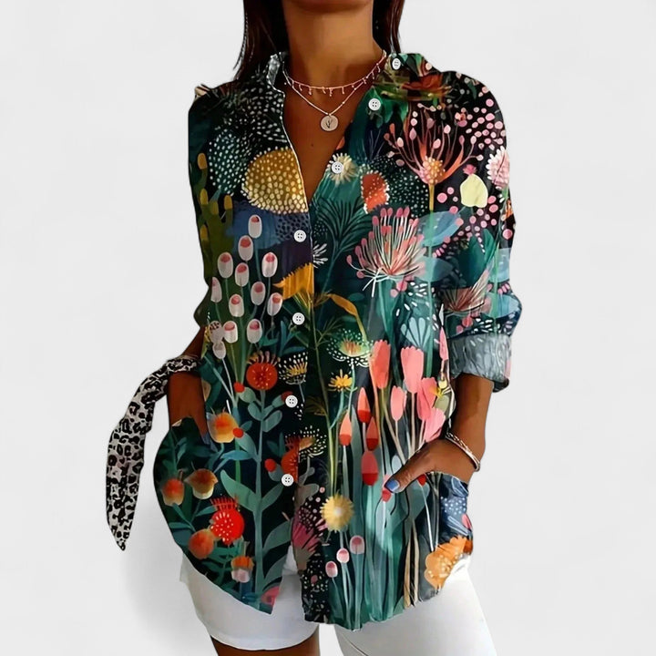 Antonija - Bluza s Šarenim Uzorkom