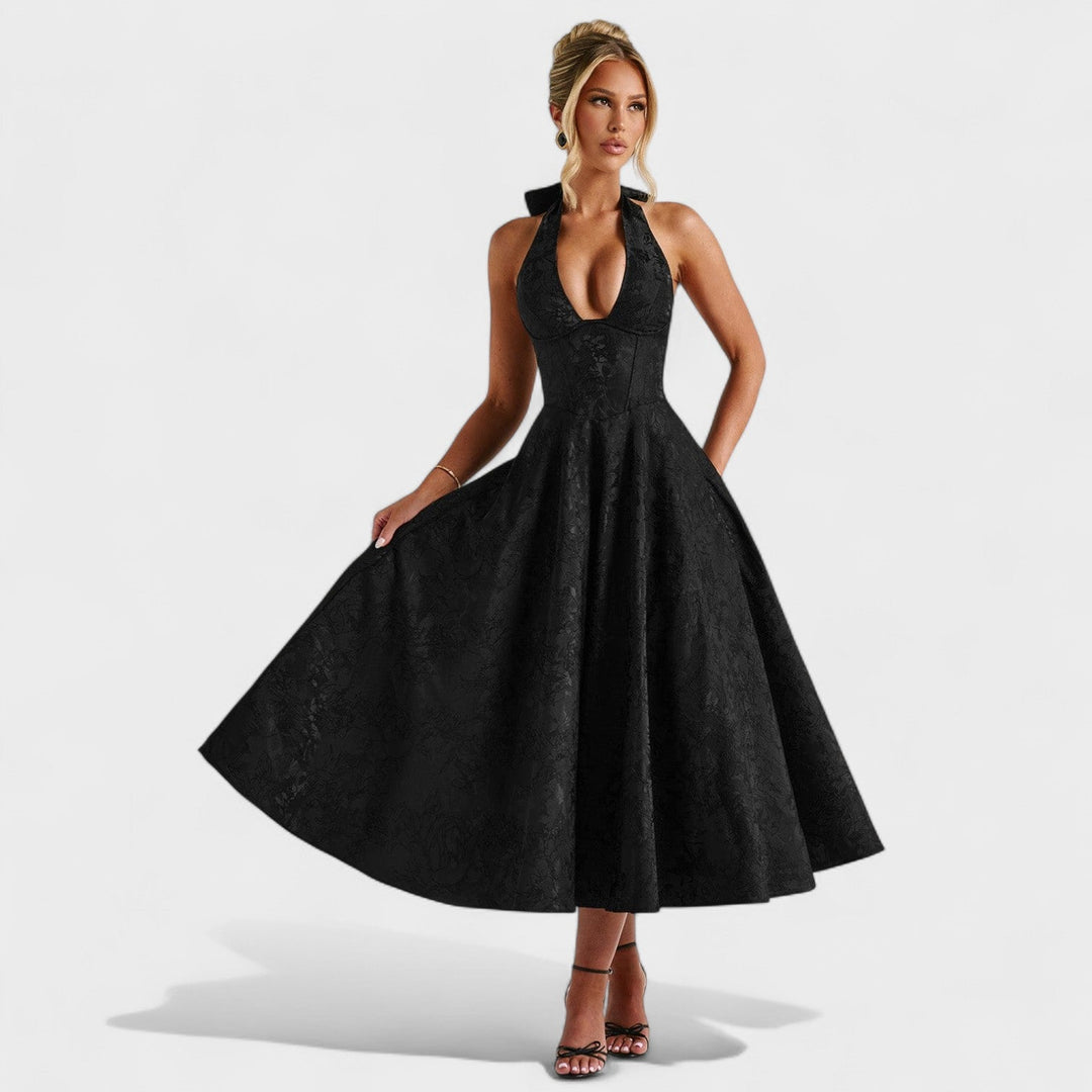 Julieta – Midi haljina s halter izrezom