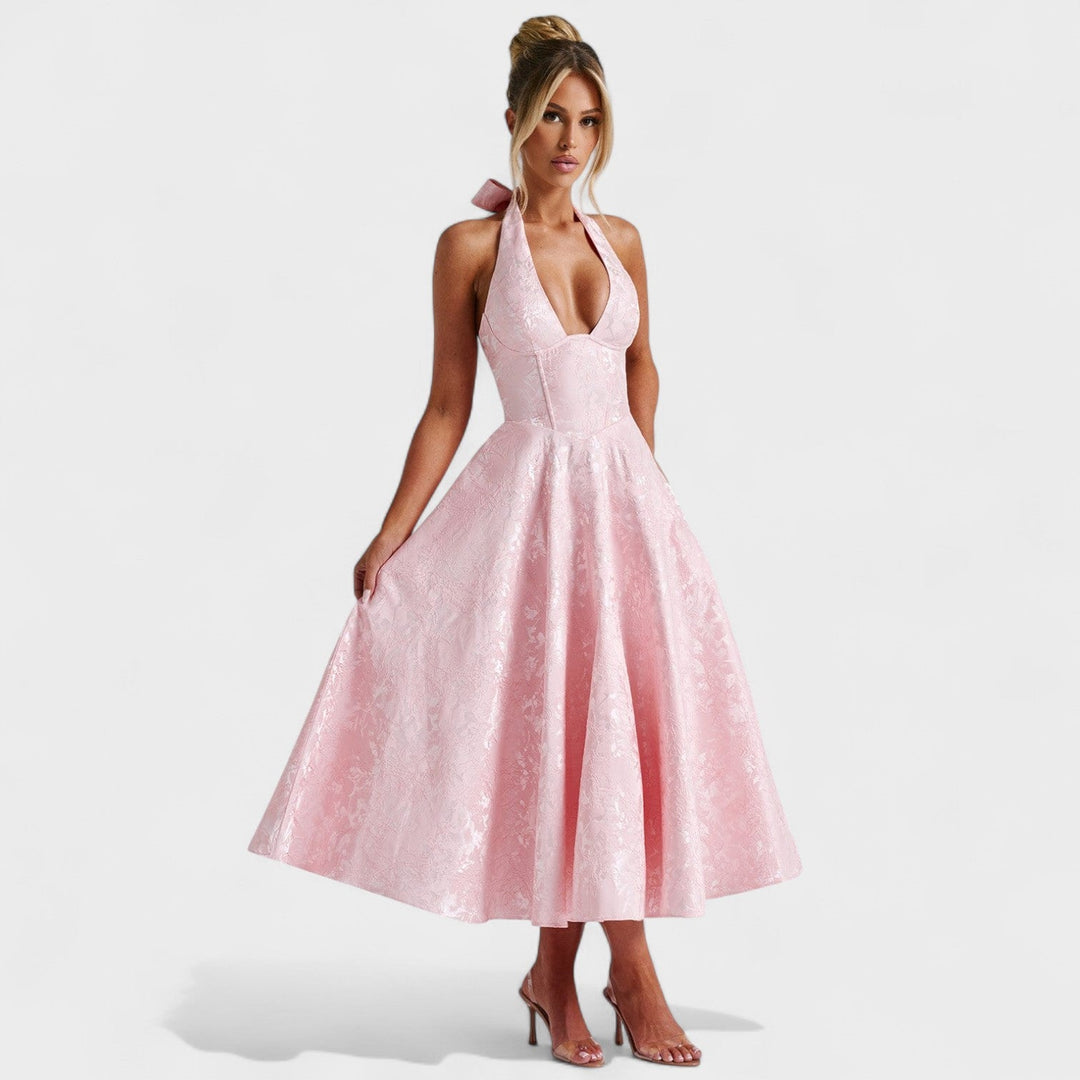 Julieta – Midi haljina s halter izrezom