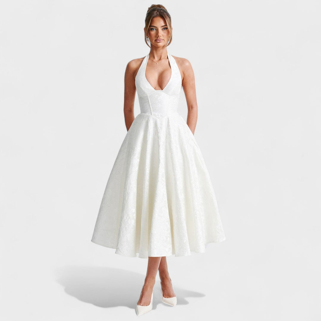 Julieta – Midi haljina s halter izrezom