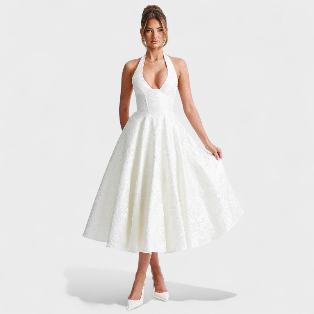 Julieta – Midi haljina s halter izrezom