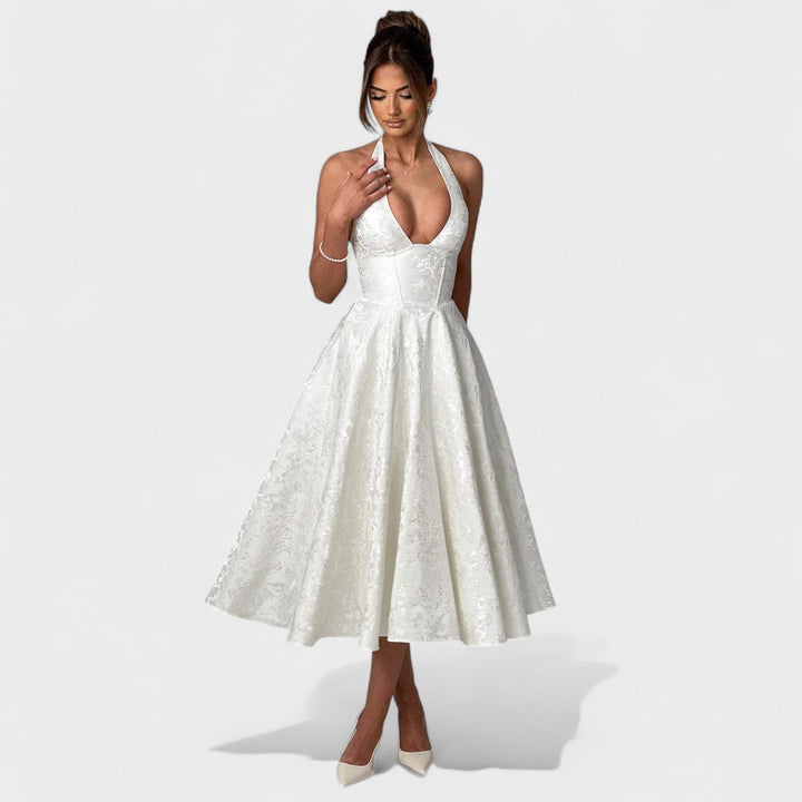 Julieta – Midi haljina s halter izrezom