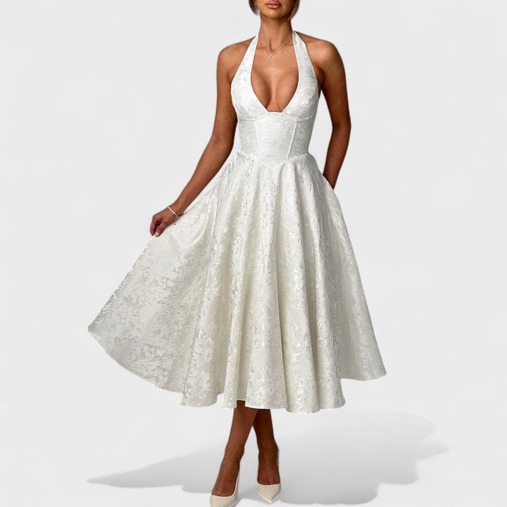 Julieta – Midi haljina s halter izrezom