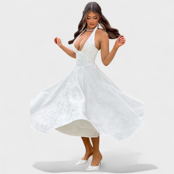 Julieta – Midi haljina s halter izrezom