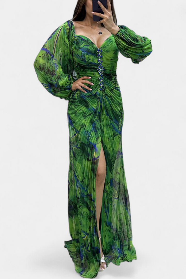 Leona Maxi Haljina s Plisiranjem