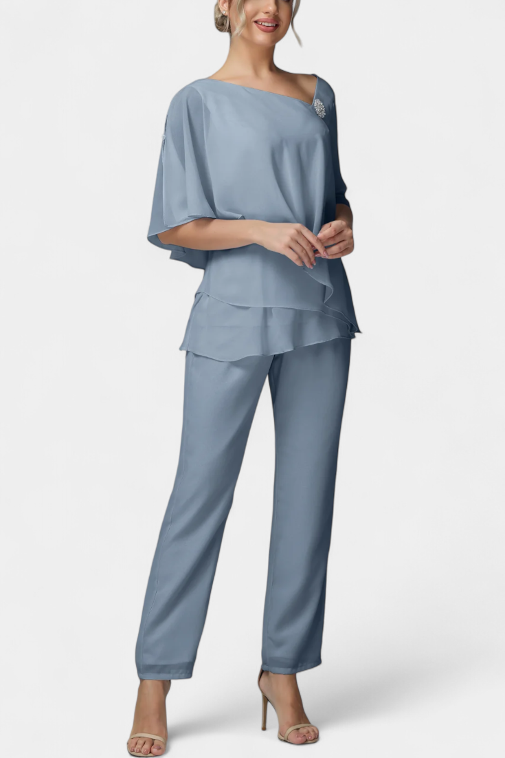 Lana Dvije Dijela s Ženskom Siluetom bez Napora