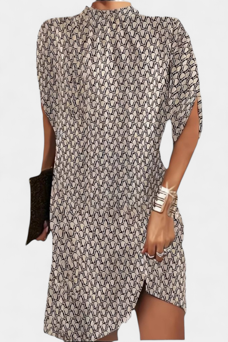 Ena Midi Haljina Bez Vremenskog Okvira s Okruglim Izrezom