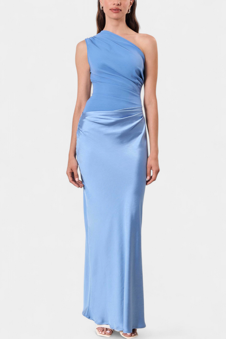 Nika Duga Haljina za Party s Asimetričnim Izrezom