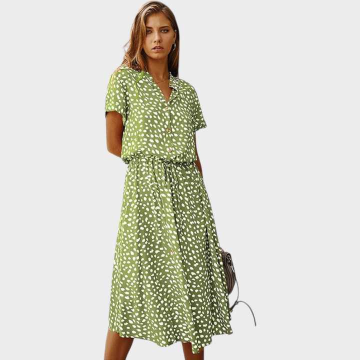 Tena - Elegantna Ljetna Haljina Višebojna